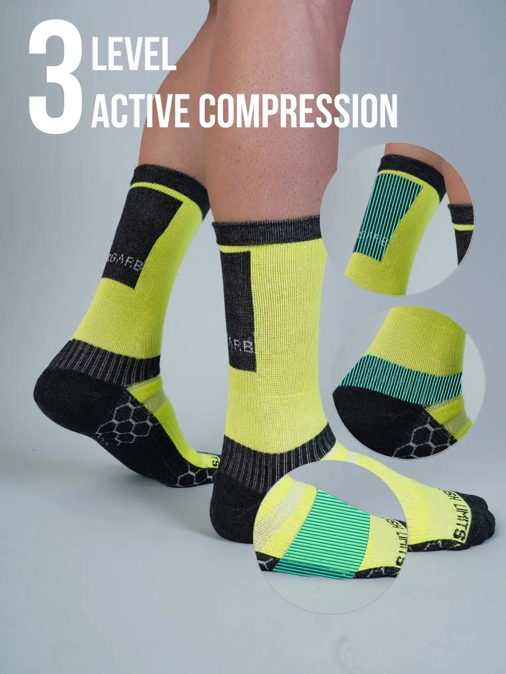 active compression Sports socks for gym, running, hiking and workouts best quality 2