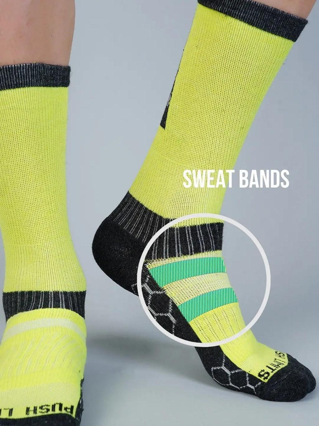 Breathable moisture-wicking sports socks with sweat bands top quality 2