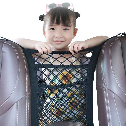 Car Interior Trunk Seat Back Elastic Mesh Net Car Styling Storage Bag Pocket Cage velcro Grid Pocket Holder Car Accessories - Baby Safety at Dealshubindia
