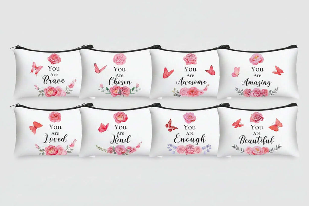 Melanated Women Cosmetic Bag — Afrocentric & Affirmation Styles - Cosmetic Bag at Dealshubindia