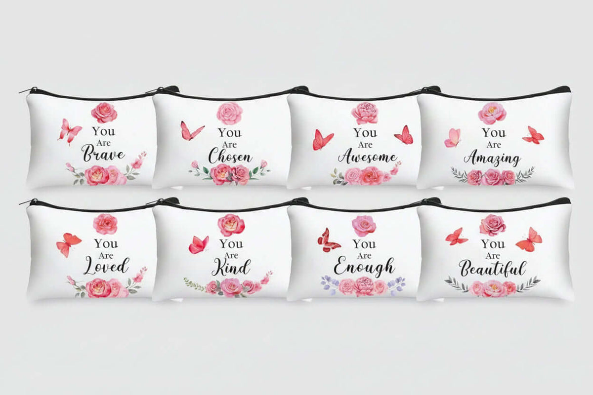 Melanated Women Cosmetic Bag — Afrocentric & Affirmation Styles - Cosmetic Bag at Dealshubindia