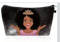 Melanated Women Cosmetic Bag — Afrocentric & Affirmation Styles - Cosmetic Bag at Dealshubindia