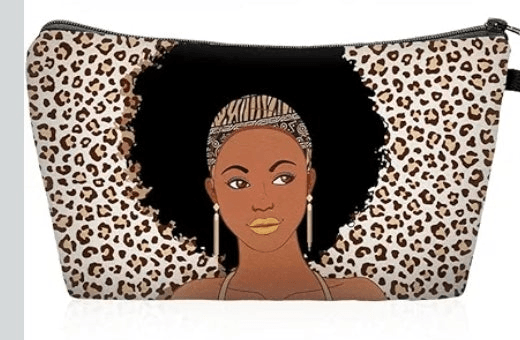 Melanated Women Cosmetic Bag — Afrocentric & Affirmation Styles - Cosmetic Bag at Dealshubindia