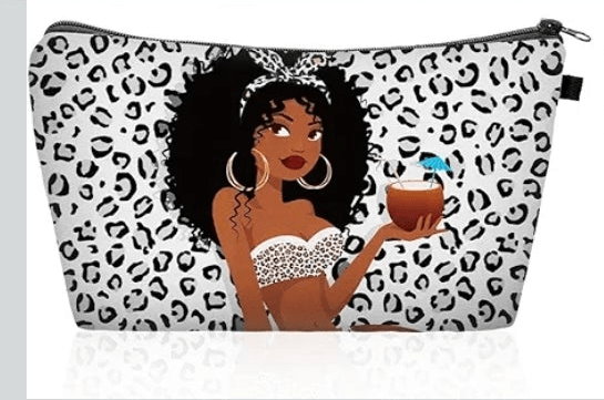 Melanated Women Cosmetic Bag — Afrocentric & Affirmation Styles - Cosmetic Bag at Dealshubindia