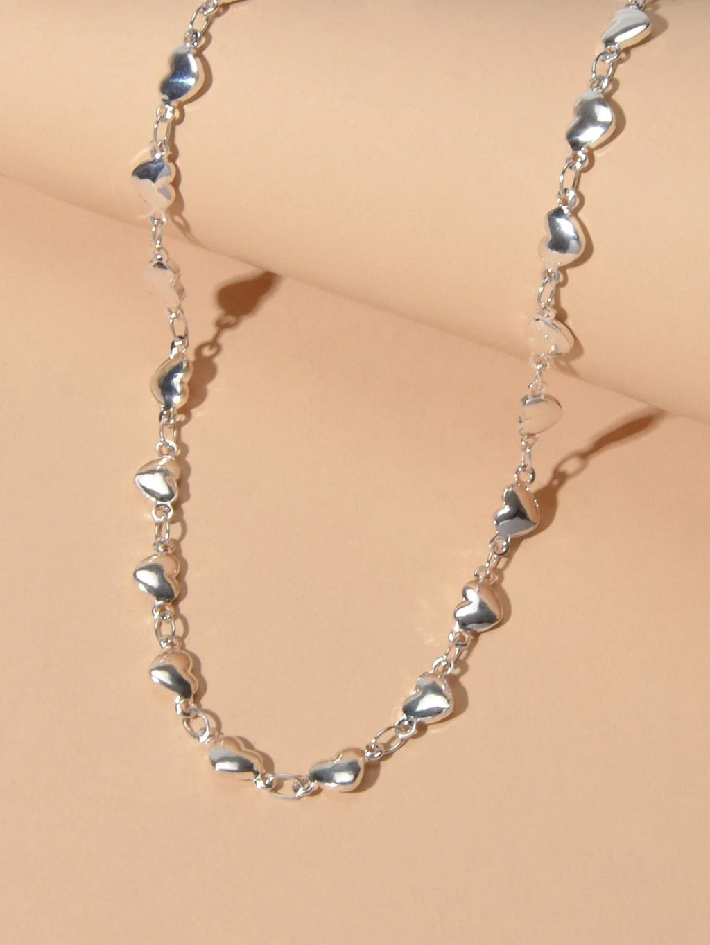 New Jewelry Silver Love Heart Charm Necklace Anniversary Accessories Lover Gift