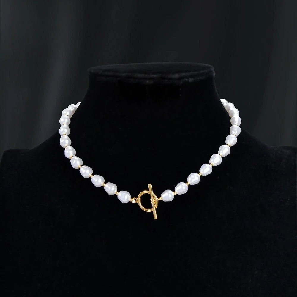 Beautiful Faux Pearl Necklace Women Girl Princess Beads jewellery Accessories