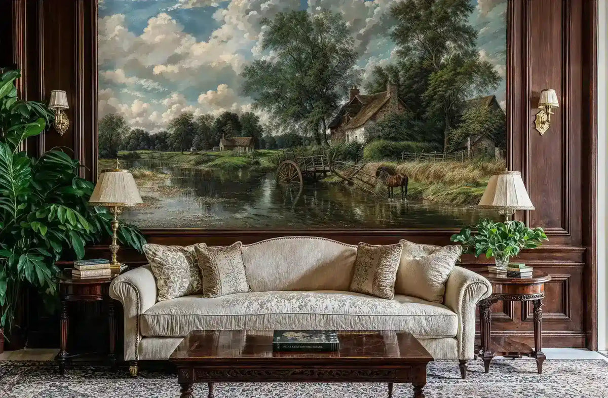English Countryside Landscape Wall Mural-2