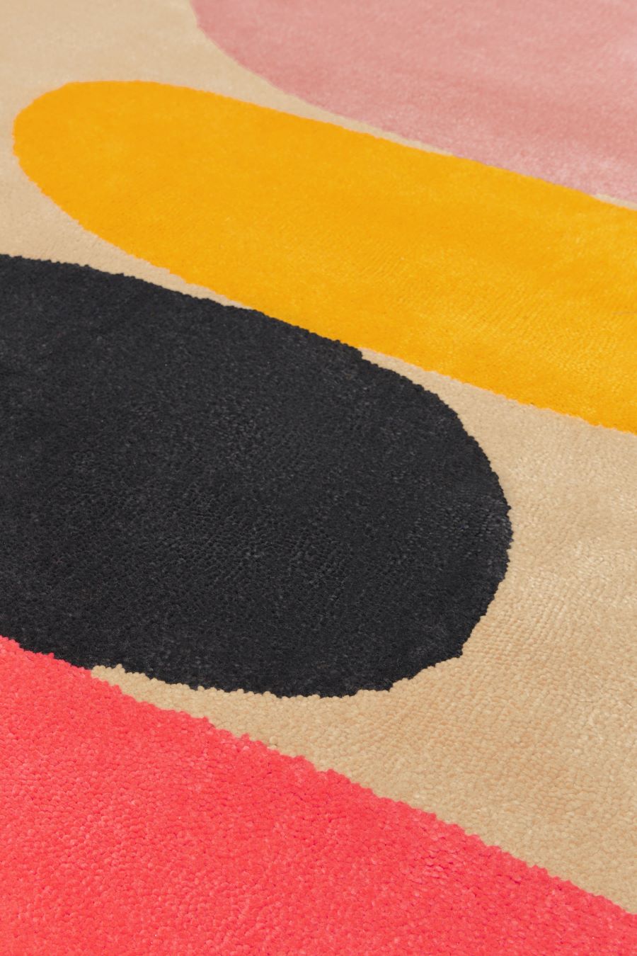 Hand Tufted Rug | Beige, Pink & Yellow | Wool | Sonifex by Rugfine