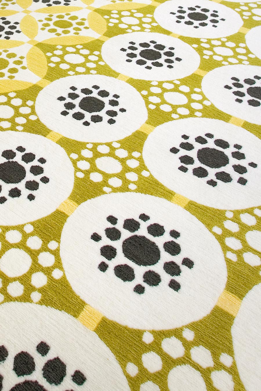 Hand Tufted Rug | Olive, Yellow & Ivory | Wool | Stellarix by Rugfine