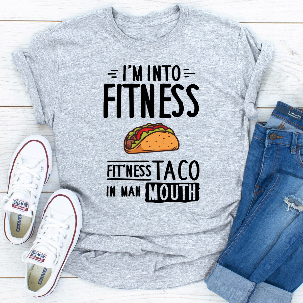 I'm Into Fitness T-Shirt - T-SHIRT at Dealshubindia