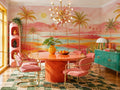Tropical Lagoon Palm Landscape Wall Mural