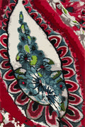 Hand Tufted Floral Wool Rug | Crimson, Teal & Lime Green — Twizmo by Rugfine-0