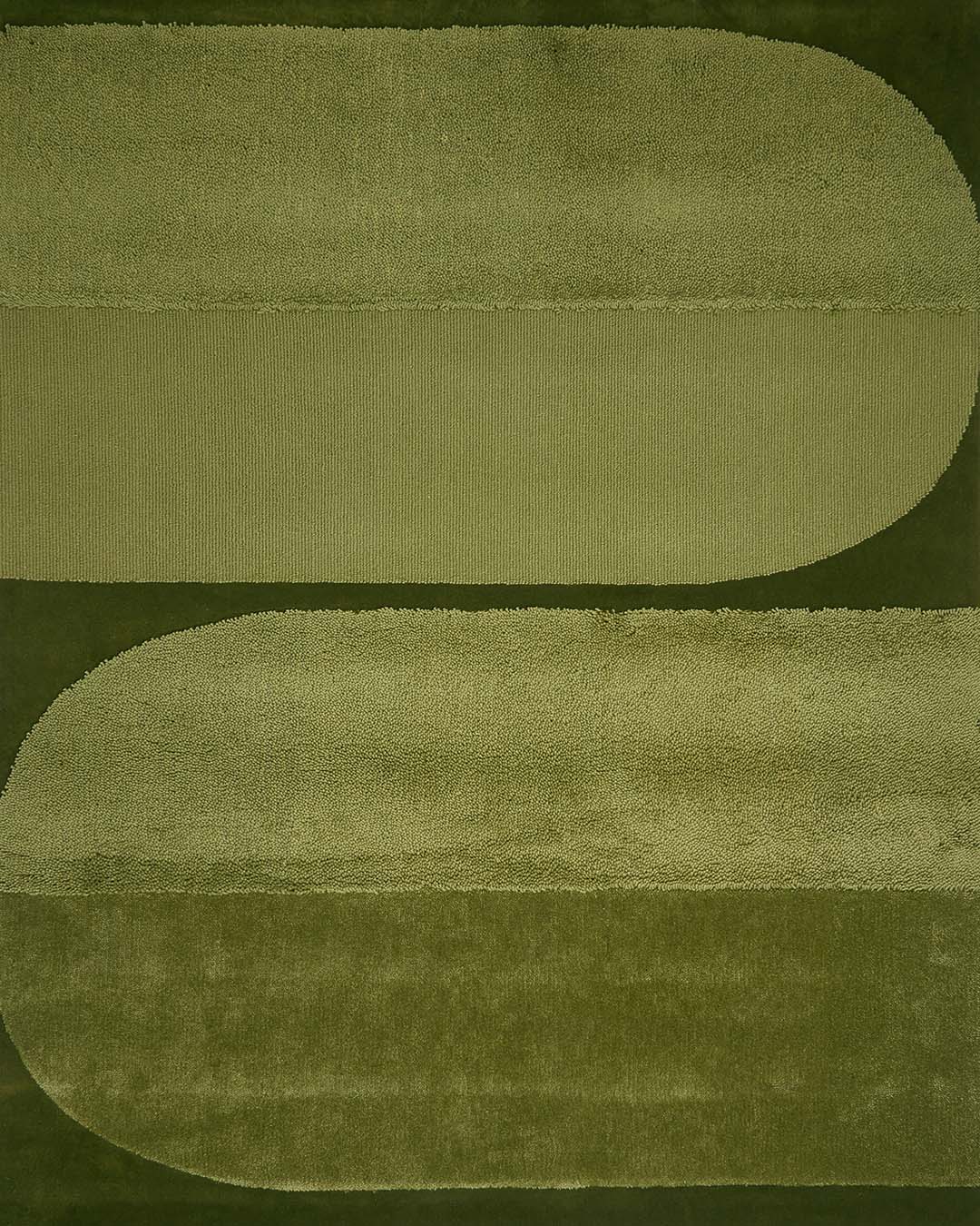 Hand Tufted Rug | Olive Green | Wool | Verdure by Rugfine