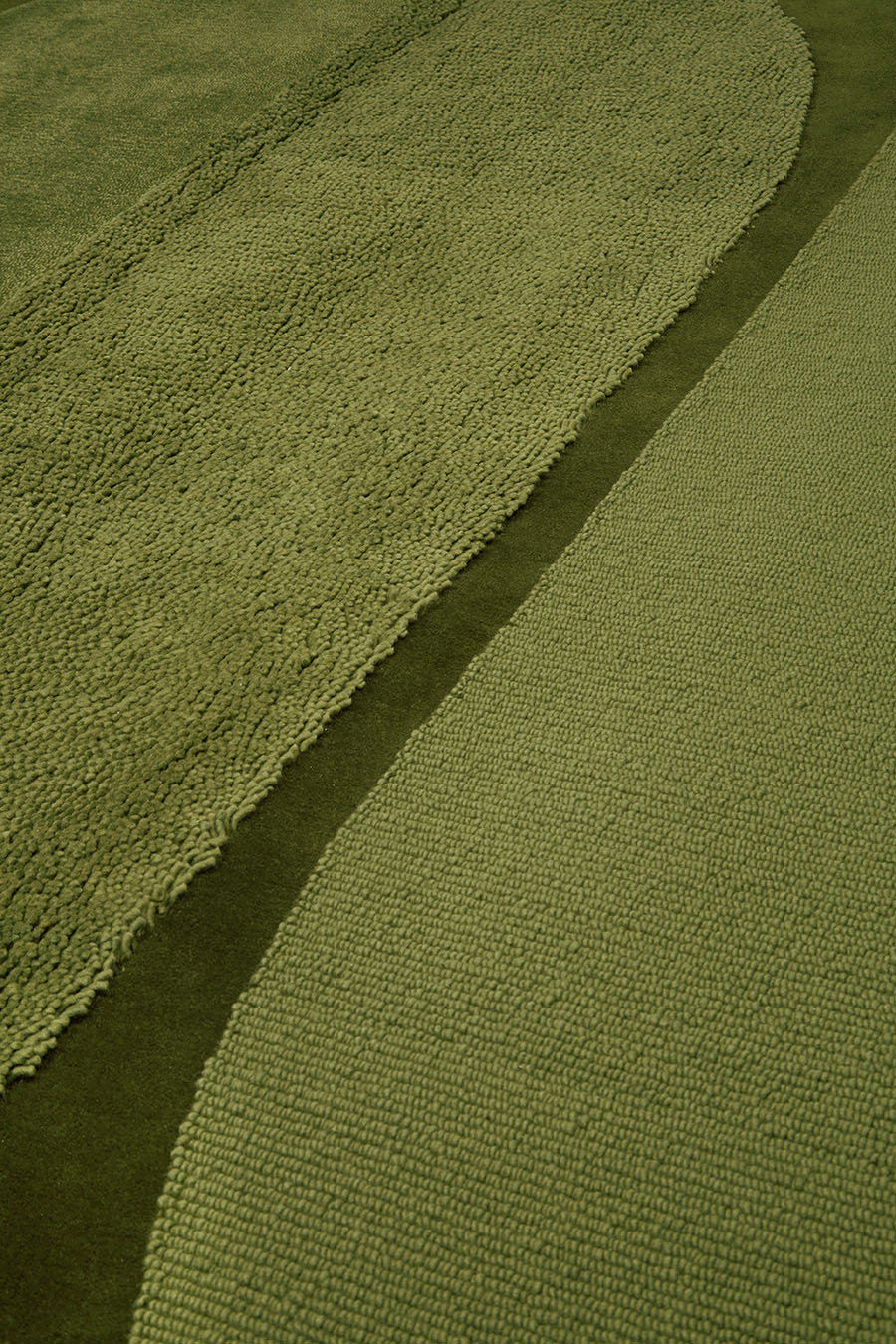 Hand Tufted Rug | Olive Green | Wool | Verdure by Rugfine