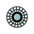 Hand Tufted Coffered Dome Round Wool Rug | Black, Teal & Cream | Vitran by Rugfine
