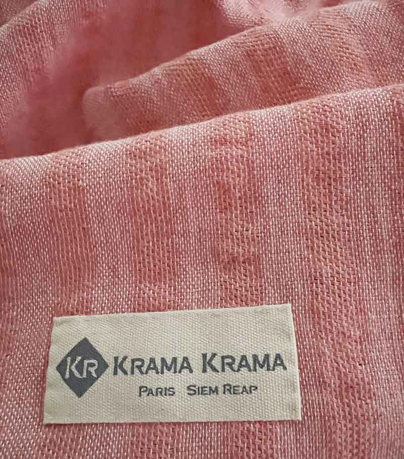 modèle krama rose clair uni