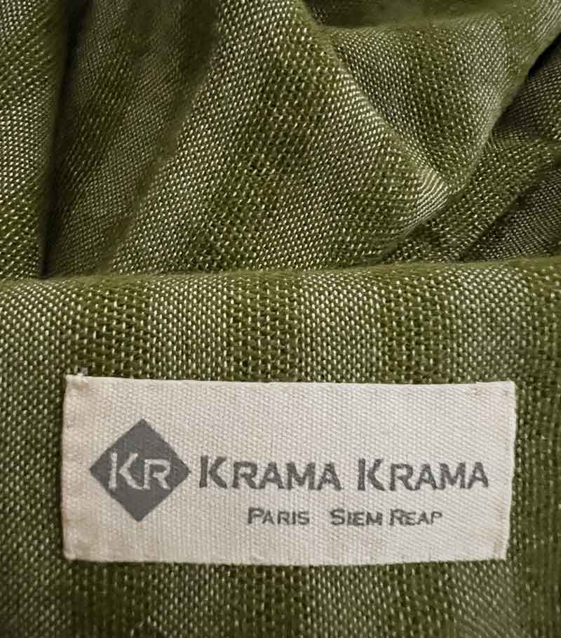 modèle krama vert uni
